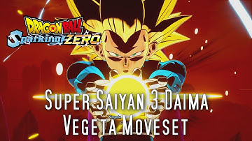 Dragon Ball Sparking ZERO Super Saiyan 3 Vegeta (Daima) Moveset