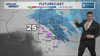 Snow flurries Thursday with light accumulation possible Friday across Indiana
