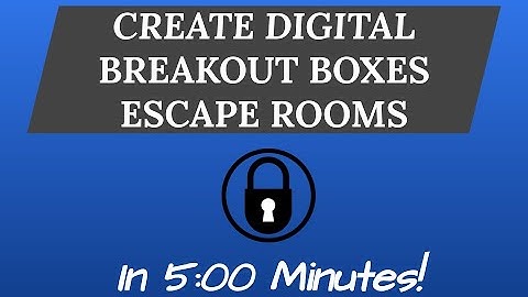 Create Digital Breakout or Escape Rooms in 5 Minutes!