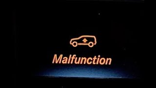 MercedesBenz AirMatic Air Suspension Malfunction Common Problems  Up Arrow  Car Lowered Dropped