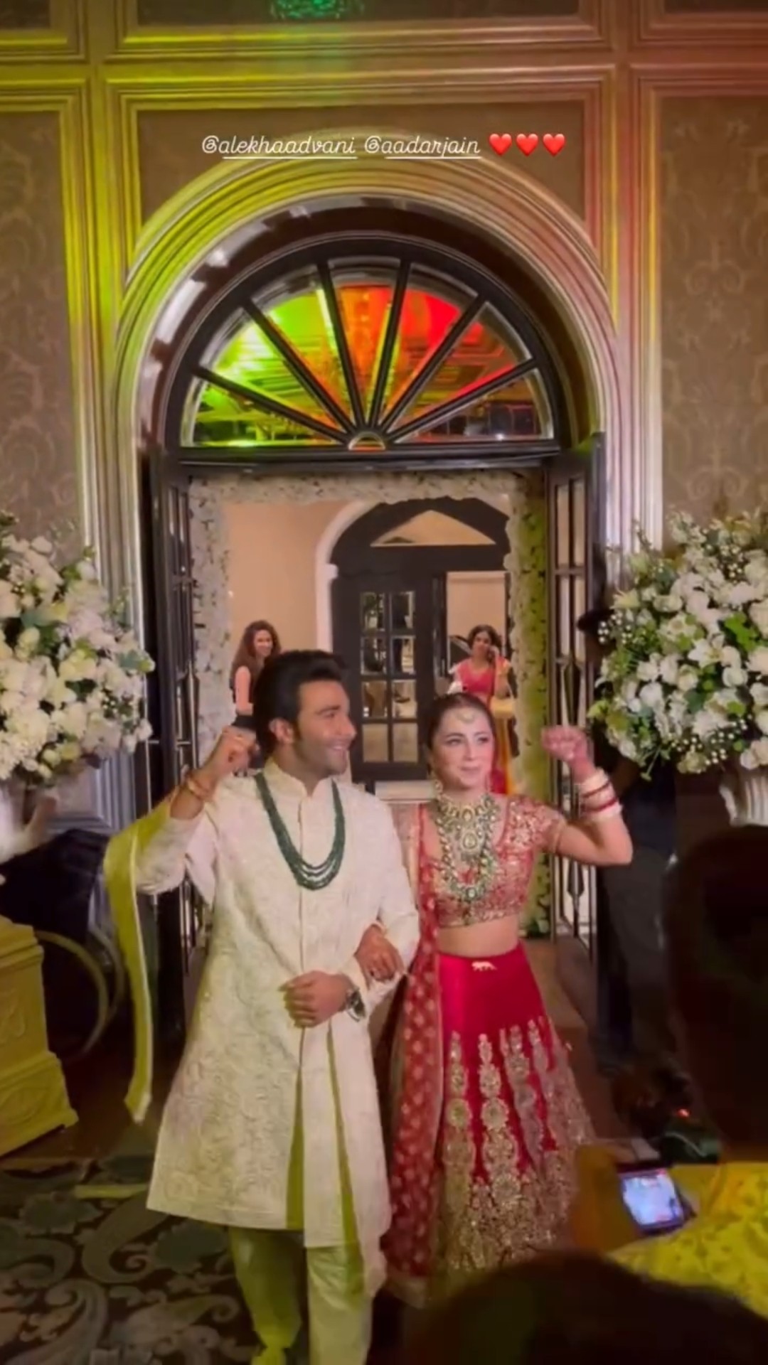 Newlyweds Aadar Jain \u0026 Alekha Advani GLOW with joy after their wedding? #aadaralekhawedding #shorts