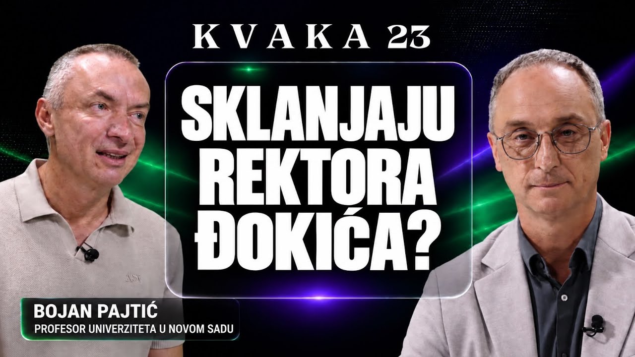 Bojan Pajtić: Raste pritisak da se rektor Đokić SKLONI sa studentske | Politika | Kvaka 23  