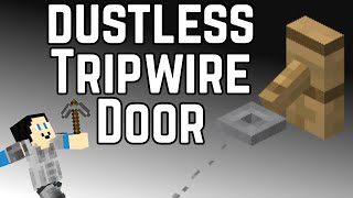 Can you make an automatic door without redstone?
Version 2.0 of the Automatic Dustless Door, using Quasi connectivity!
Quasi-Connectivity Explanation: https://www.youtube.com/watch?v=u8FjwCdOv6g&t=156s
We have one piston per side under the door, and while conventional power cannot reach it, quasi power will! We use note blocks to update the piston to let it know it has been quasi-powered or de-powered, so that the piston will open or close the door. Tripwire hooks will also hard power an adjacent redstone line.
Because we only have one piston here, this solves the issue in my first design which would cause it to reset when the tripwire providing power would switch, causing it to slam shut and quickly reopen.
Will only work on Minecraft: Java Edition, due to the use of Quasi-Connectivity Can you make an automatic door without redstone?