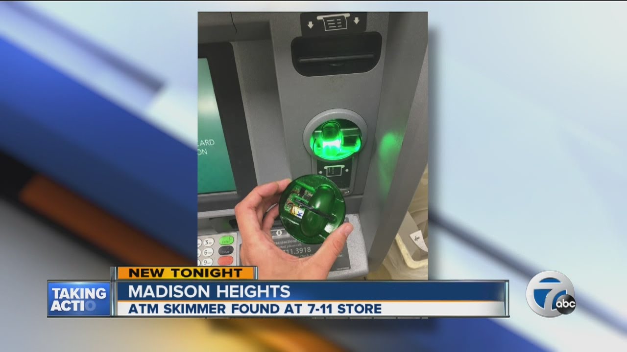 Skimmer found at 7/11 ATM YouTube