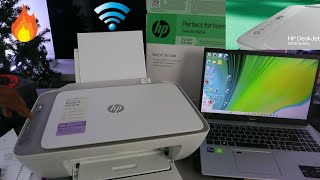 How To Install /Connect HP Deskjet 2820e Printer To WIFI Network with Laptop or PC and Print !!