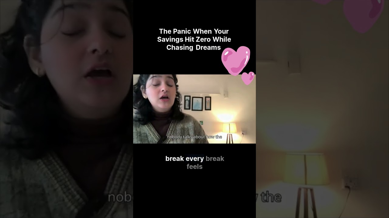 The panic when your savings hit zero while chasing dreams