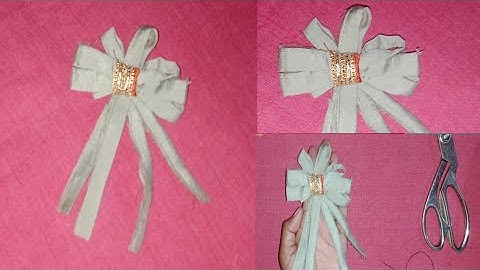 How to make hair bow at home || hair bow tutorial || ghar par hair bow kaise banaye || hair bow clip