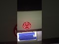 Illuminated glowing Volkswagen emblem for the atlas Volkswagen