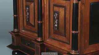 Haal Het Rijksmuseum In Huis Koop Deze Markante 4-Deurskast Uit De Gouden Eeuw Met Veel Ebbenhout...