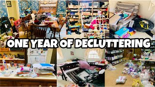 ONE YEAR OF EXTREME DECLUTTERING/ Where my house was then vs now/ House Tour and progress ❤