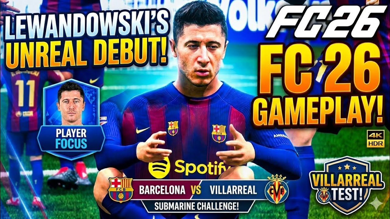 FC 26 - Barcelona vs Villarreal - La Liga 2025/26 Full Match | PS5 ...