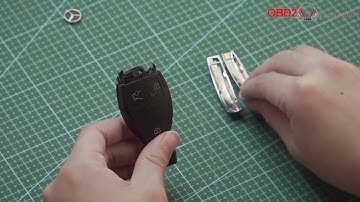 Xhorse VVDI BE Key Pro PCB and Benz Smart Key Shell installation tutorial - obd2shop.co.uk