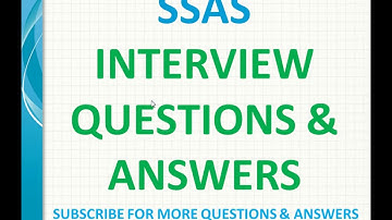 SSAS Interview Questions and Answers Part 2