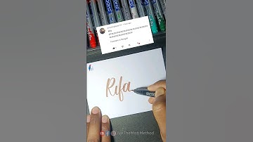 Cursive Lettering 💝"Rifa"💝 #shorts #ytshorts #calligraphy #handlettering #cursivewriting #cursive