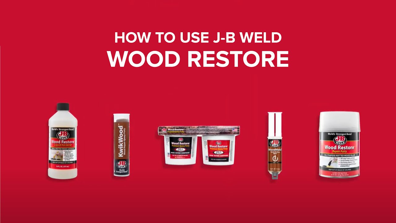 HOW TO USE J-B WELD WOOD REPAIR SOLUTIONS - YouTube