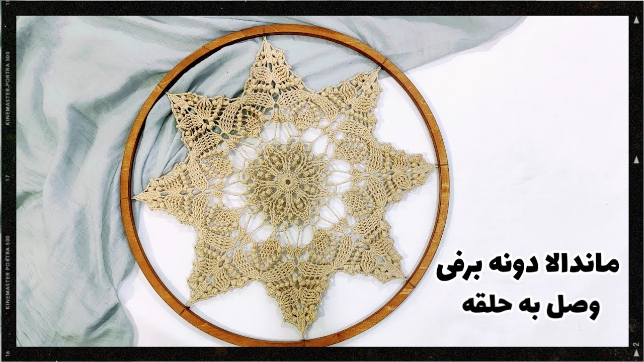 طریق نصب ماندالا بر روی حلقه به عنوان دیوارکوب