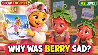 Why Did Bella’s Snow Trip Make Berry Sad? | Easy English Listening Story Compilation (A2) screenshot 5
