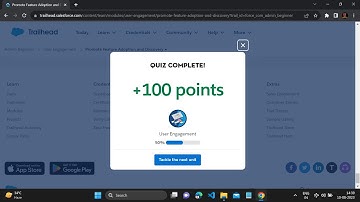 Admin Beginner | User Engagement | Promote Feature Adoption and Discovery trailhead quiz answer