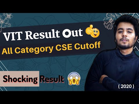 VIT 2020 Result out ? | CSE Cutoff | All Category wise Cutoff  | Unexpected Result ?| VITEEE