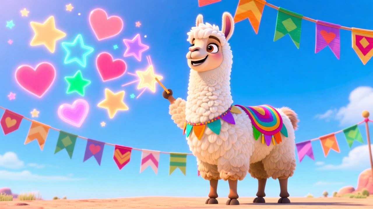 Learn Flags with the Llama 🦙🌍 Fun Geography & Kids Song | Toddler & Preschool Learning