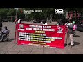 إسقاط تماثيل لاعبي كأس العالم خلال احتجاج في مكسيكو سيتي