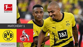 Borussia Dortmund - 1. FC Köln 1-0 | Highlights | Matchday 1 - Bundesliga 2023/24