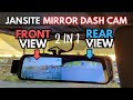 How to install the jansite rear view mirror dash cam and how does it work