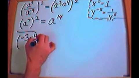 13. Zero and negative exponents Part 2