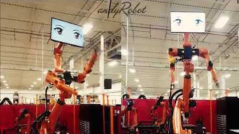 Dancing Robot Rotanza from andyRobot and KUKA