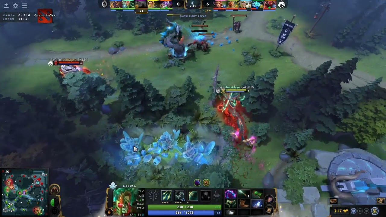 Collapse tried his culling blade to medusa if it's working | ESL One Berlin Major - 2023 