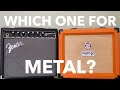 Best Amp Under $150 For METAL? Orange Crush 20 vs Fender Champion 20 (DEMO REVIEW)