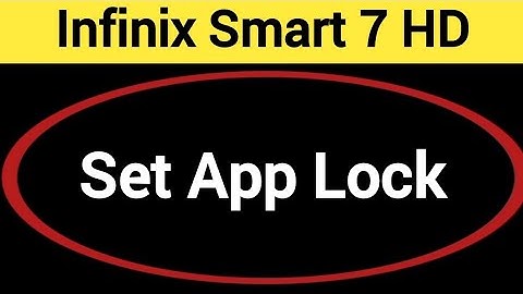 how to set App lock, Infinix Smart 7 HD me Applock kaise set kare