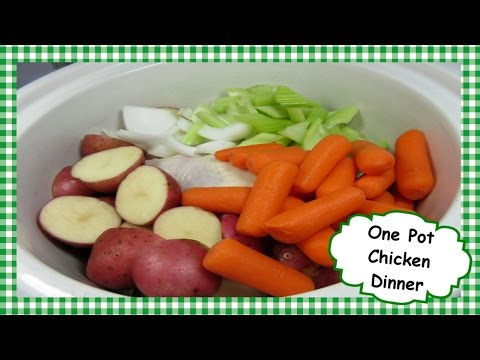 How to Make Easy One Pot Slow Cooked Chicken ~ Chicken Dinner Recipe