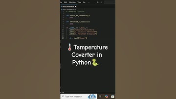 convert🌡️temperature - Celsius to Fahrenheit and Fahrenheit to Celsius #python #programming #coding