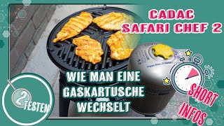 Cadac Safari Chef 2 | Gaskartuschen Wechsel & Rückschlagventil | deutsch 2testen by 2testen 5,351 views 3 years ago 2 minutes, 30 seconds