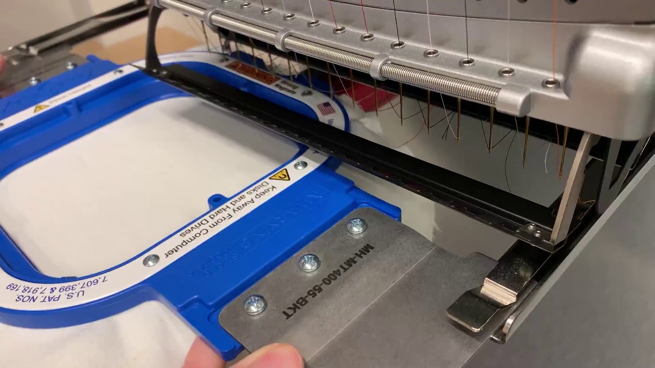 Loading hoops into the embroidery machine  youtube Loading hoops into the embroidery machine  youtube
