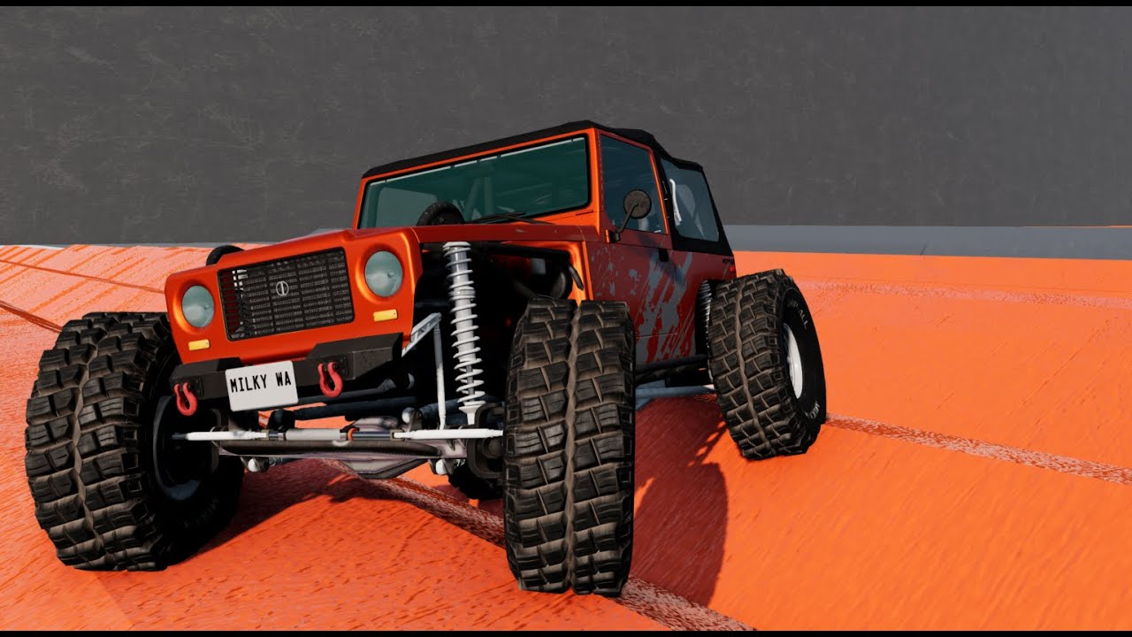 Satisfying Car Suspension Test in BeamNG drive Controller Gameplay
