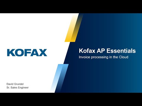 Tungsten Automation (Kofax, ReadSoft) AP Essentials Introduction Demo