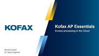 Tungsten Automation Kofax Readsoft Ap Essentials Introduction Demo