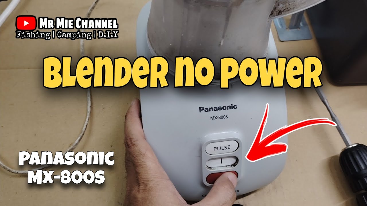 Cara Baiki / Repair Blender no power | Panasonic | MX-800S