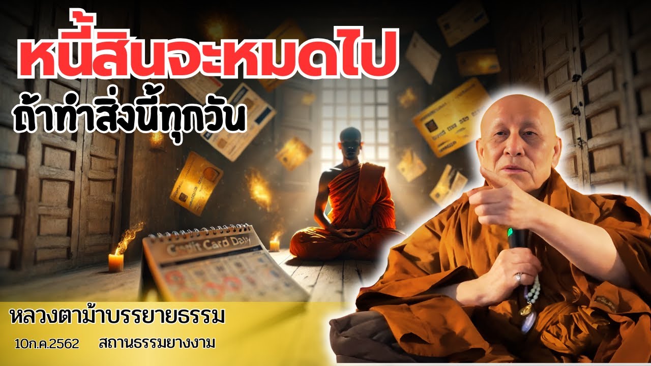 หนี้สินจะหมดไป ถ้าทำสิ่งนี้ทุกวัน #หลวงตาม้าบรรยายธรรม