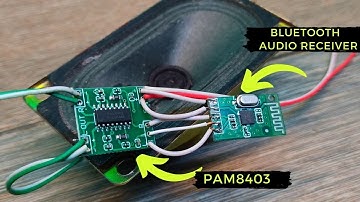 Bluetooth Audio Amplifier Module Connection | PAM8403 Amplifier Module With Bluetooth Audio Receiver