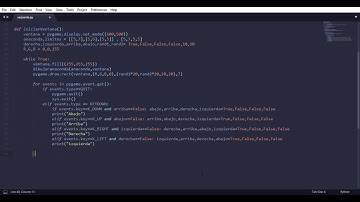 Creando un juego con Python 3.6.3 || Juego de la serpiente ||Time-Lapse