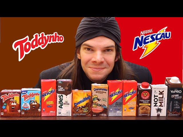 TODOS ACHOCOLATADOS PRONTOS PRA BEBER! QUEM É MELHOR TODDYNHO OU NESCAU ? 