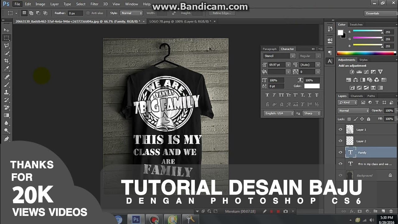 Cara Desain Baju Dengan Photoshop Cs6 YouTube