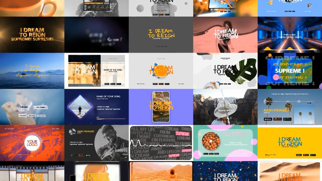 Audio Visual Animation Audio Visual Animation - After Effects Template - YouTube