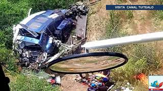 Dramático accidente en helicóptero deja 2 heridos