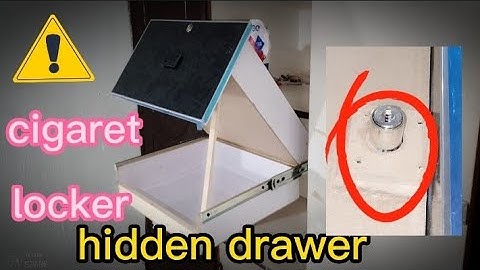 how to make cigaret locker # hidden drawer #cigaret drawer  testing video