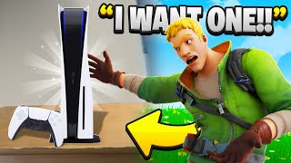 I Trolled Him With Playstation 5 In Fortnite..