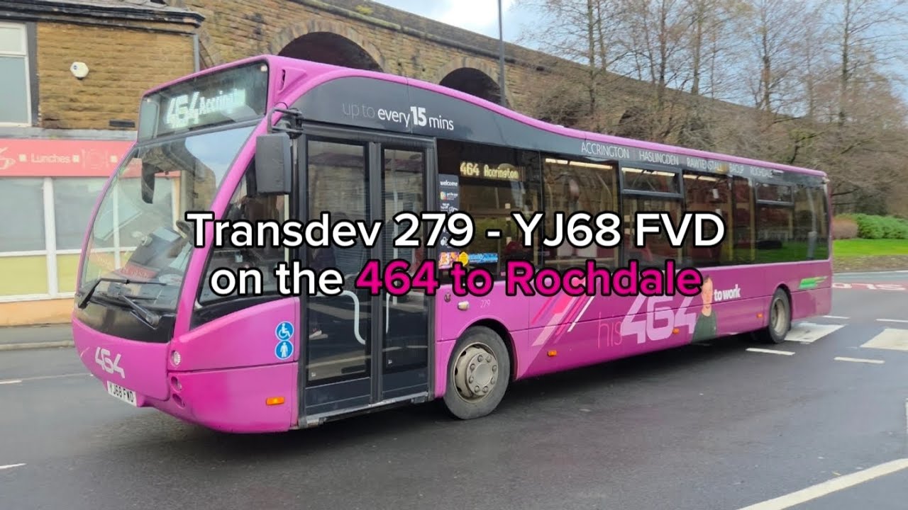 [Now returned off lease] Transdev 279 - YJ68 FVD on the 464 to Rochdale ...